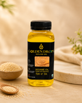 Golden Drops cold pressed sesame oil 250 mL bottle