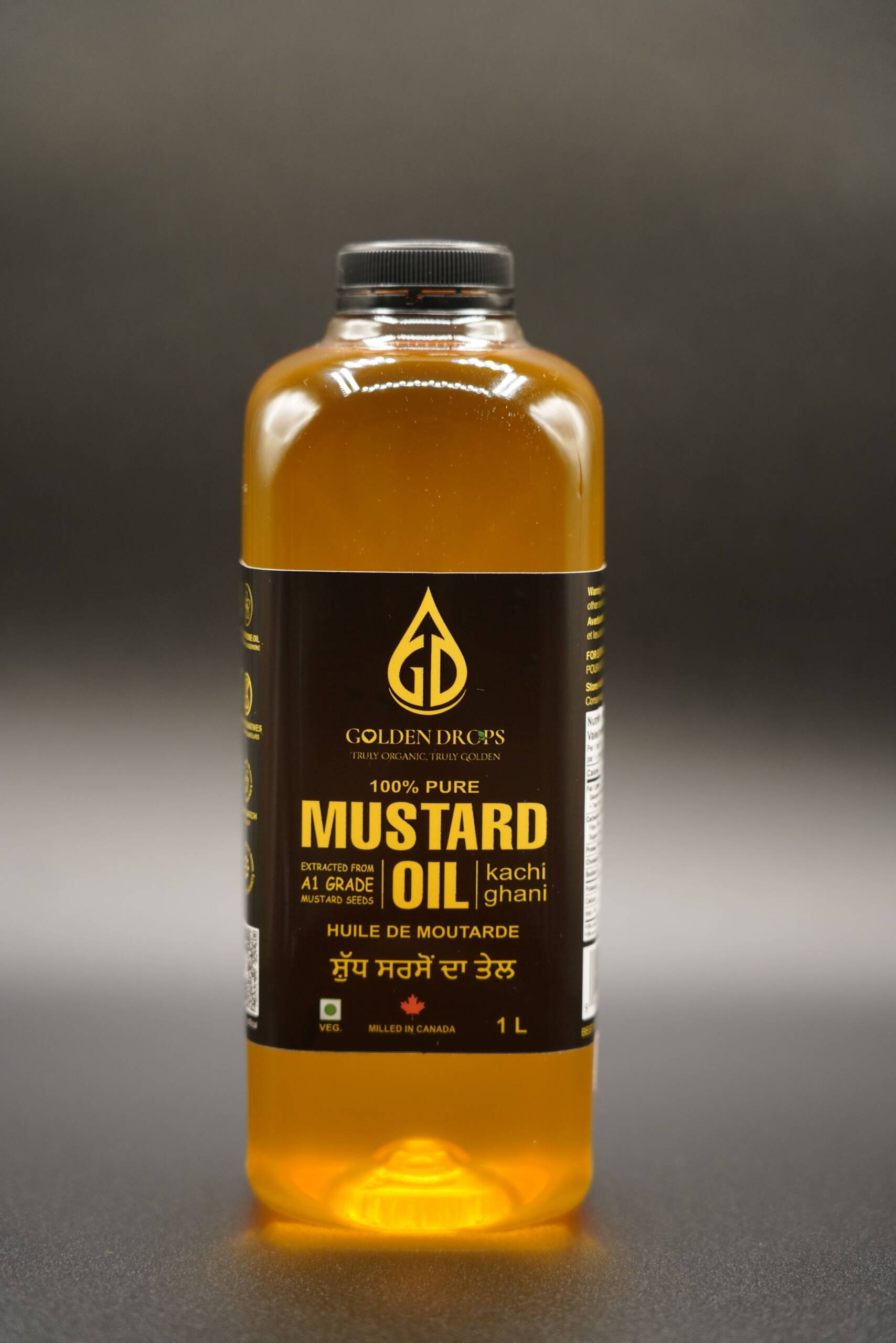 Golden Drops Cold Pressed Mustard Oil 1 Liter
