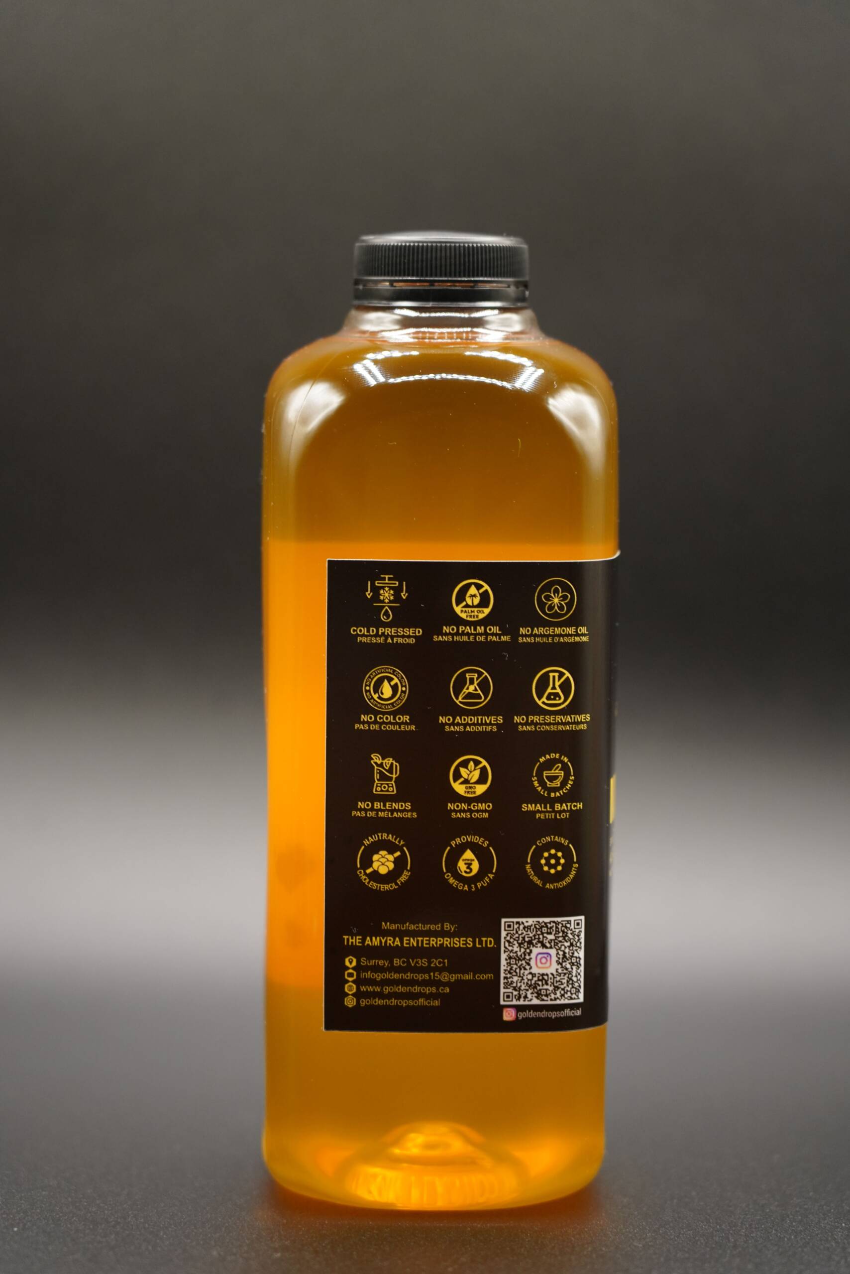 Golden Drops Cold Pressed Mustard Oil 1 Liter - Image 4