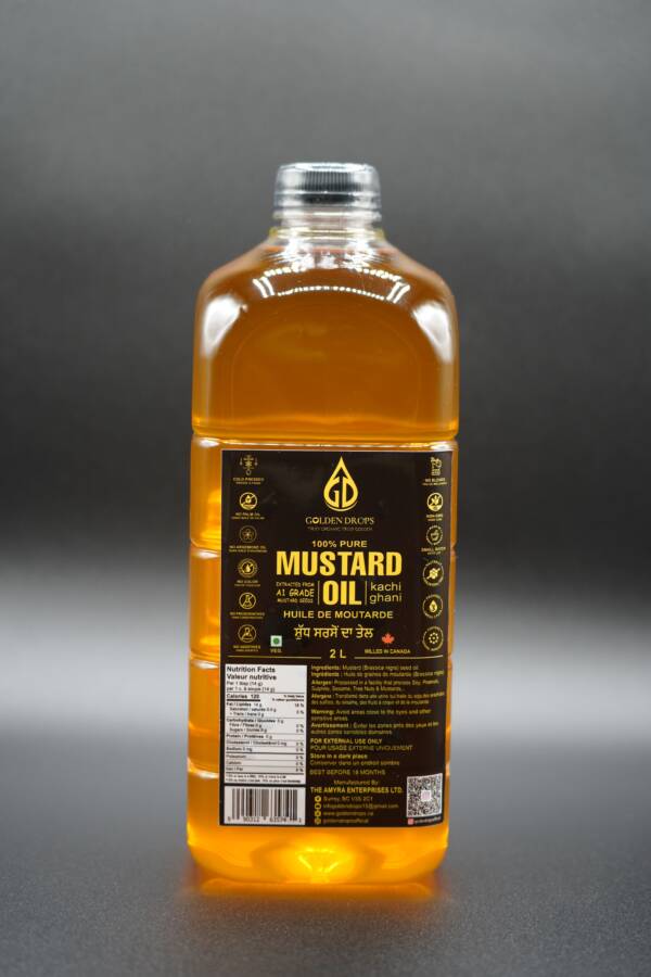 Golden drops cold pressed mustard oil 2 Liter