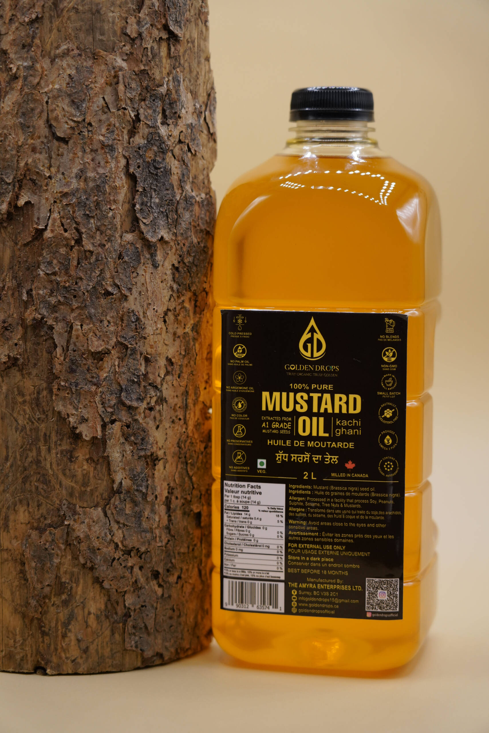 Golden drops cold pressed mustard oil 2 Liter - Image 4